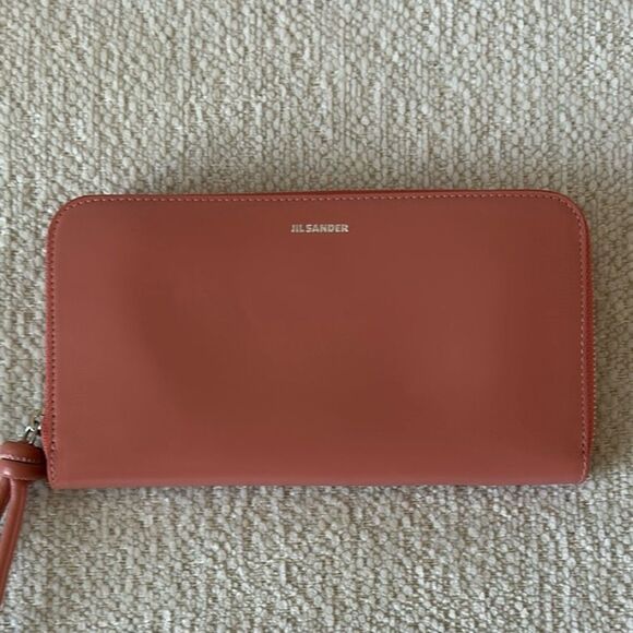 Jil Sander Zip around full size Wallet MD Giro NEW with tags